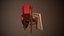 Art Composition Painting Chair Fabric