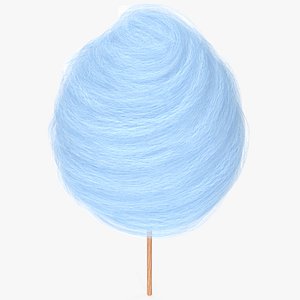 Blue Cotton Candy 3D model