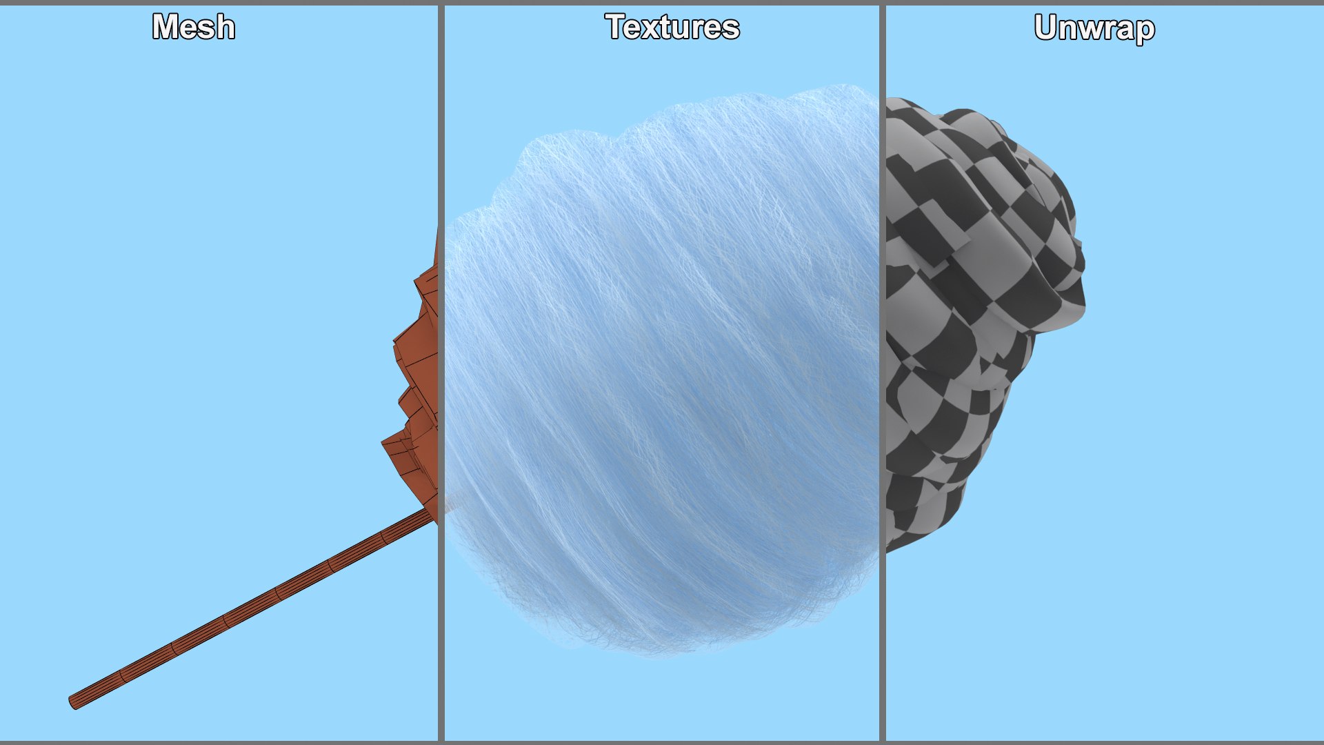 Blue Cotton Candy 3D model https://p.turbosquid.com/ts-thumb/HF/I5DJqZ/c0/bluecottoncandyc4dmodel008/jpg/1673918248/1920x1080/fit_q87/11cc8d4cfab1cb99418b1c7d5786b17092d84f10/bluecottoncandyc4dmodel008.jpg