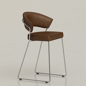 calligaris icon counter stool 3d model