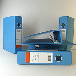 binder file 3d model