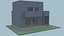 Petite maison modèle 3D moderne