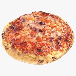 Small pizza with cheese and sausage