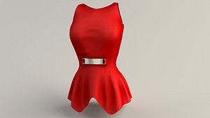 3dsmax women peplum