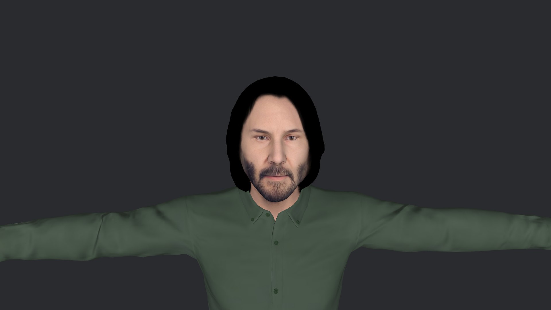 3D Model Keanu Reeves Hyper Realistic Full Body Fully Rigged 3D ...