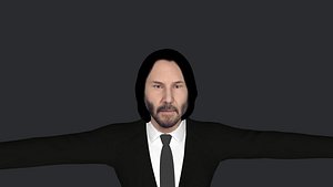 Keanu Reeves Hyper Realistic Full Body Fully Rigged Character