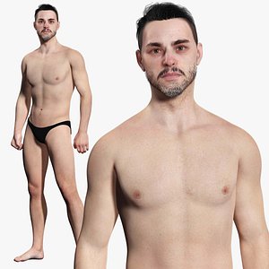 Kiven - Realistic Man Base Mesh 4K x4