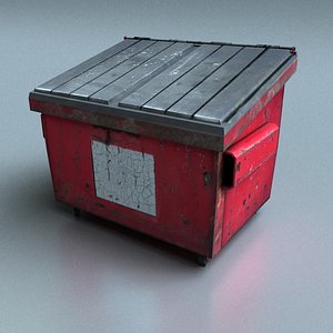 Dumpster low poly