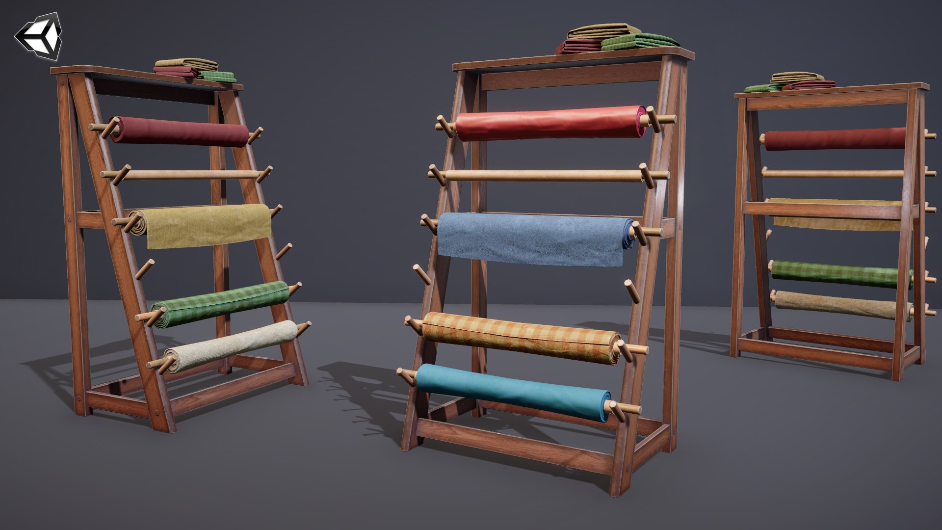 3D Rack Fabric Roll Textile - TurboSquid 2367860