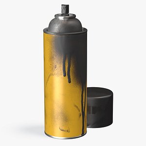 Used Cans of Spray Paint Yellow