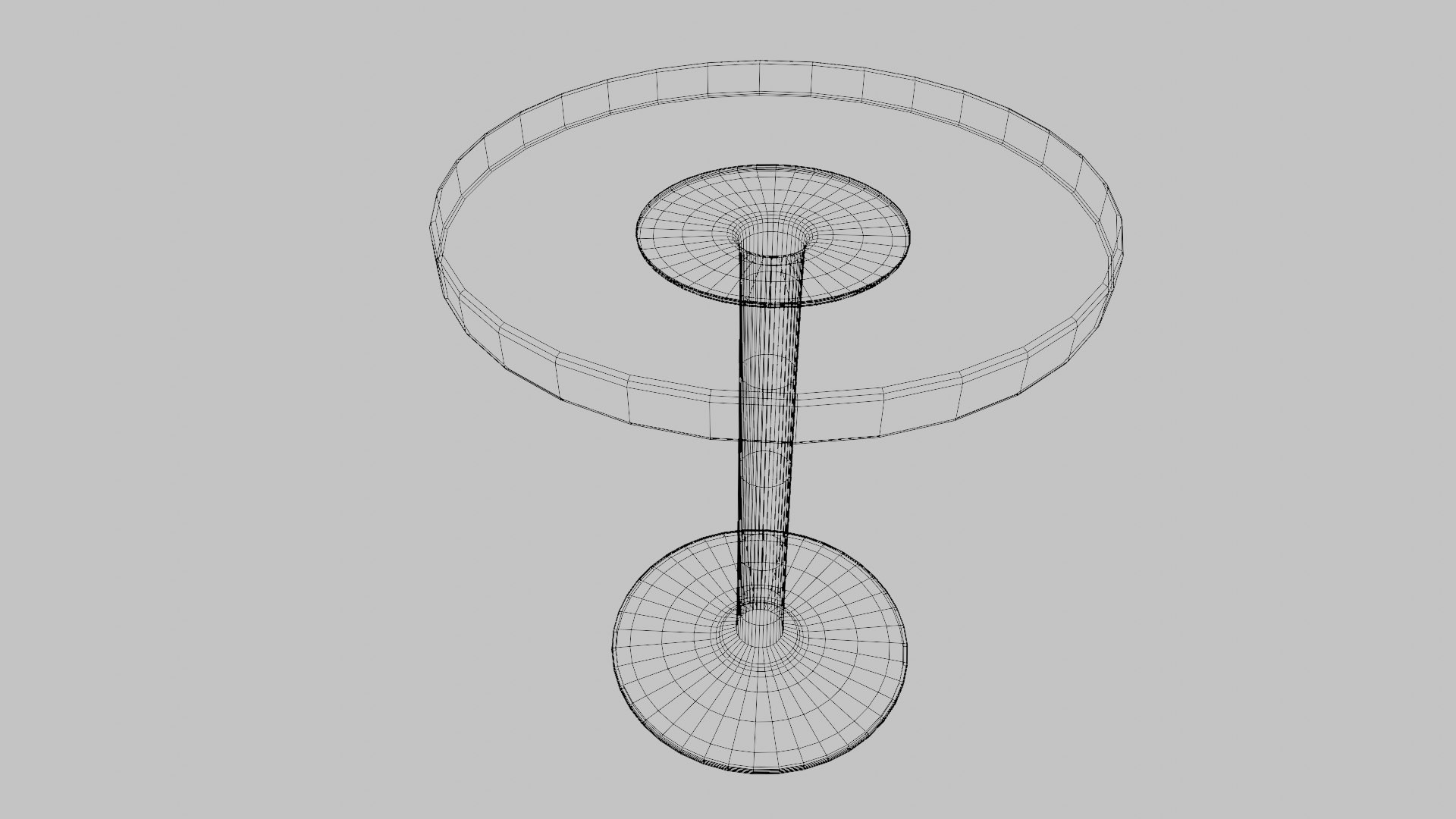 Round Tall Table 3D Model TurboSquid 2170782