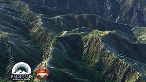 Grassy rocky mountains Oceania