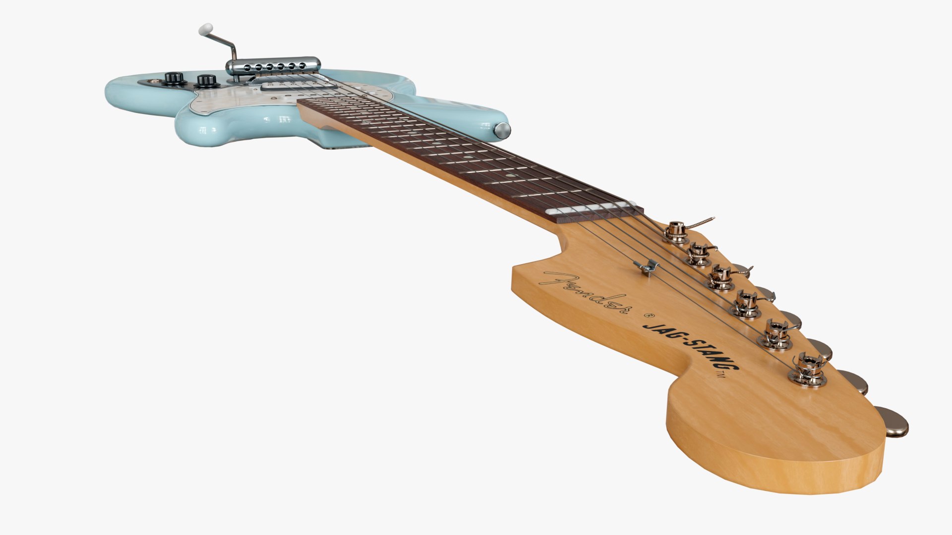 Electro Guitar Fender Jag-Stang Kurt Cobain 3D Model - TurboSquid 1796109
