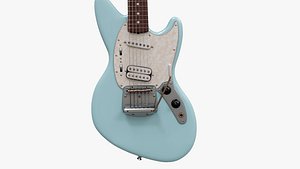 Electro guitar Fender Jag-Stang Kurt Cobain 3D model