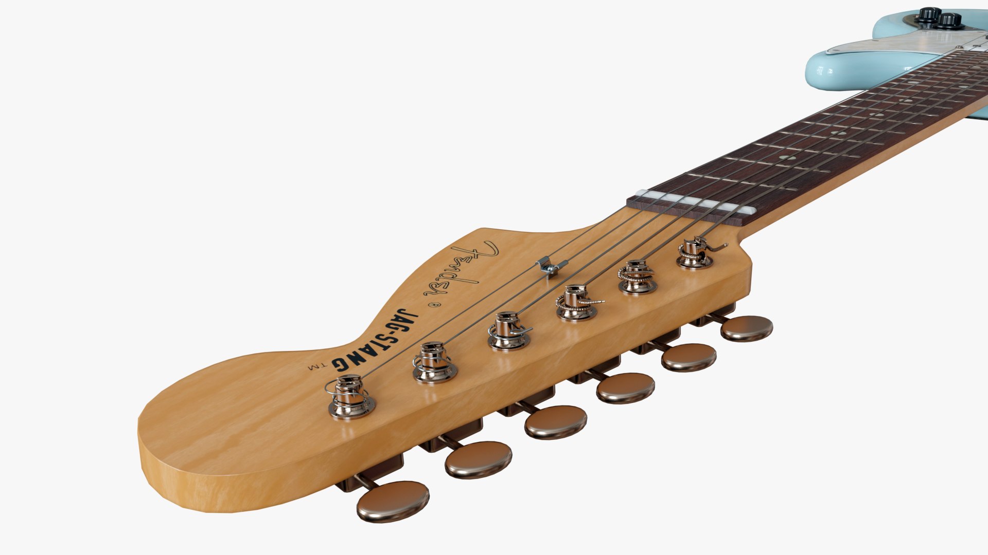 Electro Guitar Fender Jag-Stang Kurt Cobain 3D Model - TurboSquid 1796109