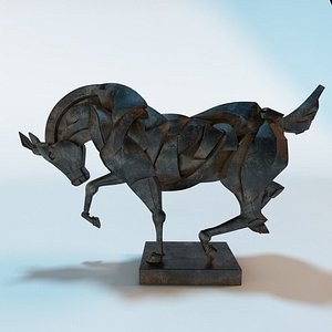 3ds max sculpture horse