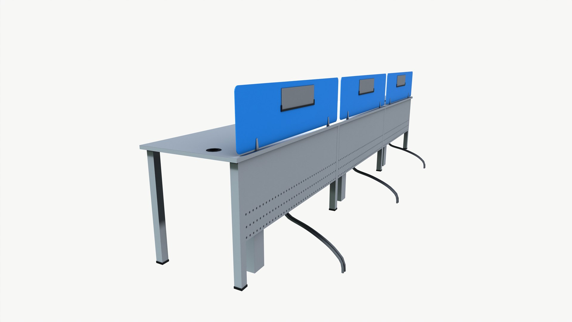 Office Computer Table 3D Model - TurboSquid 2316892