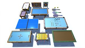 Sports Game Room Collection 3D Model