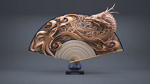 japanese dragons 3D model