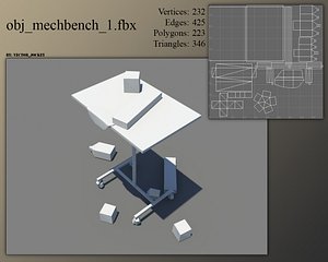 mechanics bench 3d model