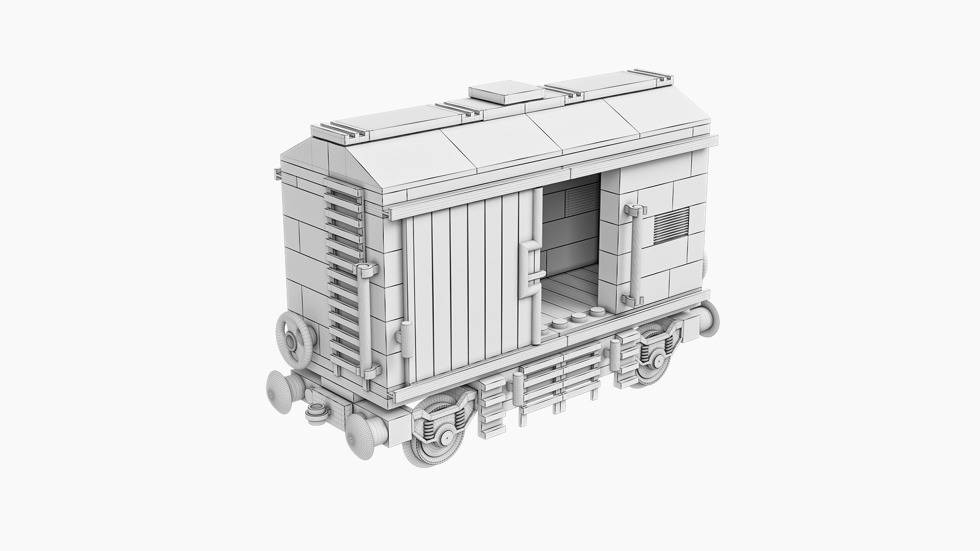 Lego Small Freight Wagon 3D Model - TurboSquid 2259215