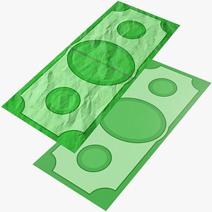 Cartoon Money Bills Collection V1 3D