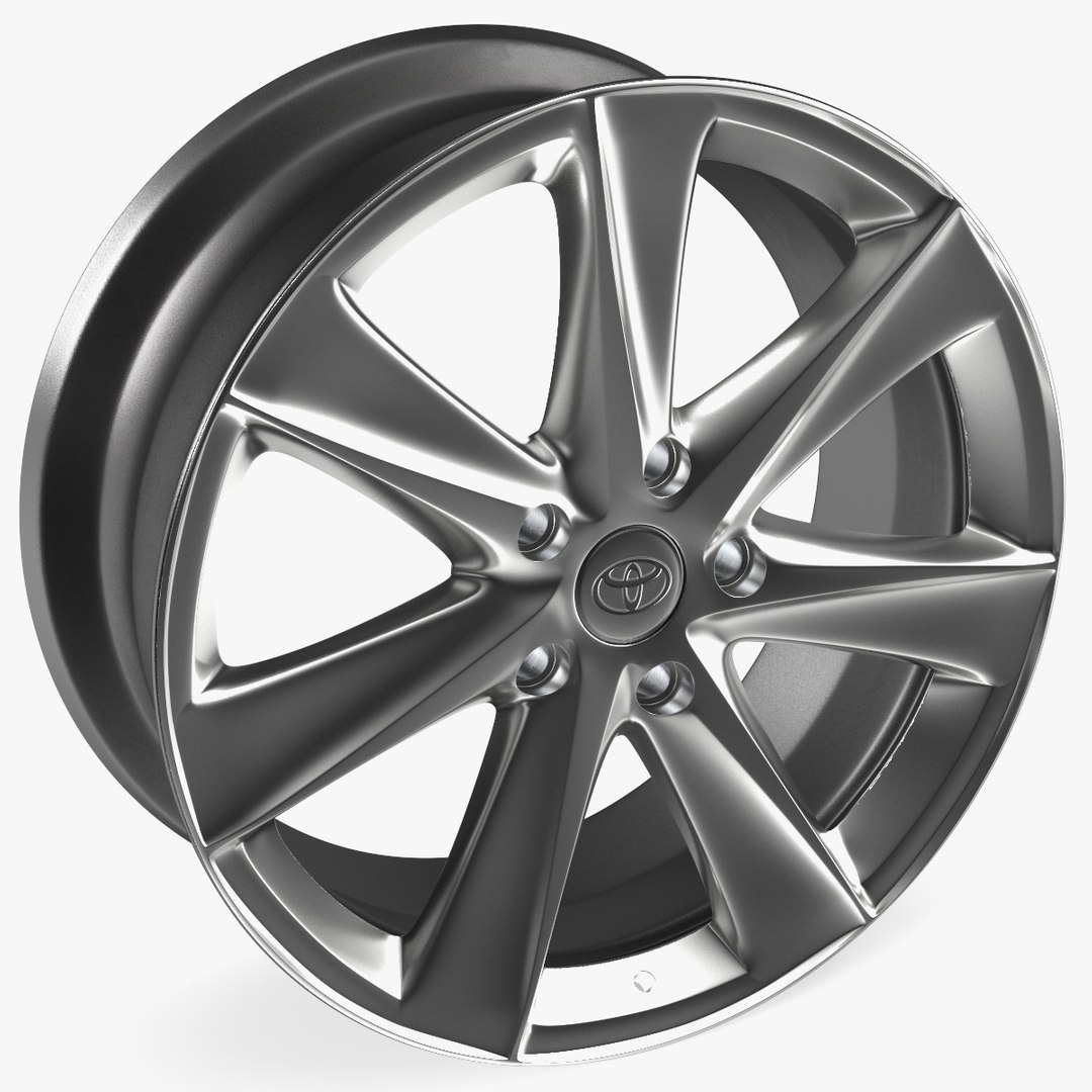 3D Toyota Silver Car Wheel Rim - TurboSquid 2060253