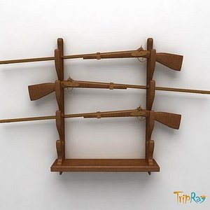 Decorative set of rifles