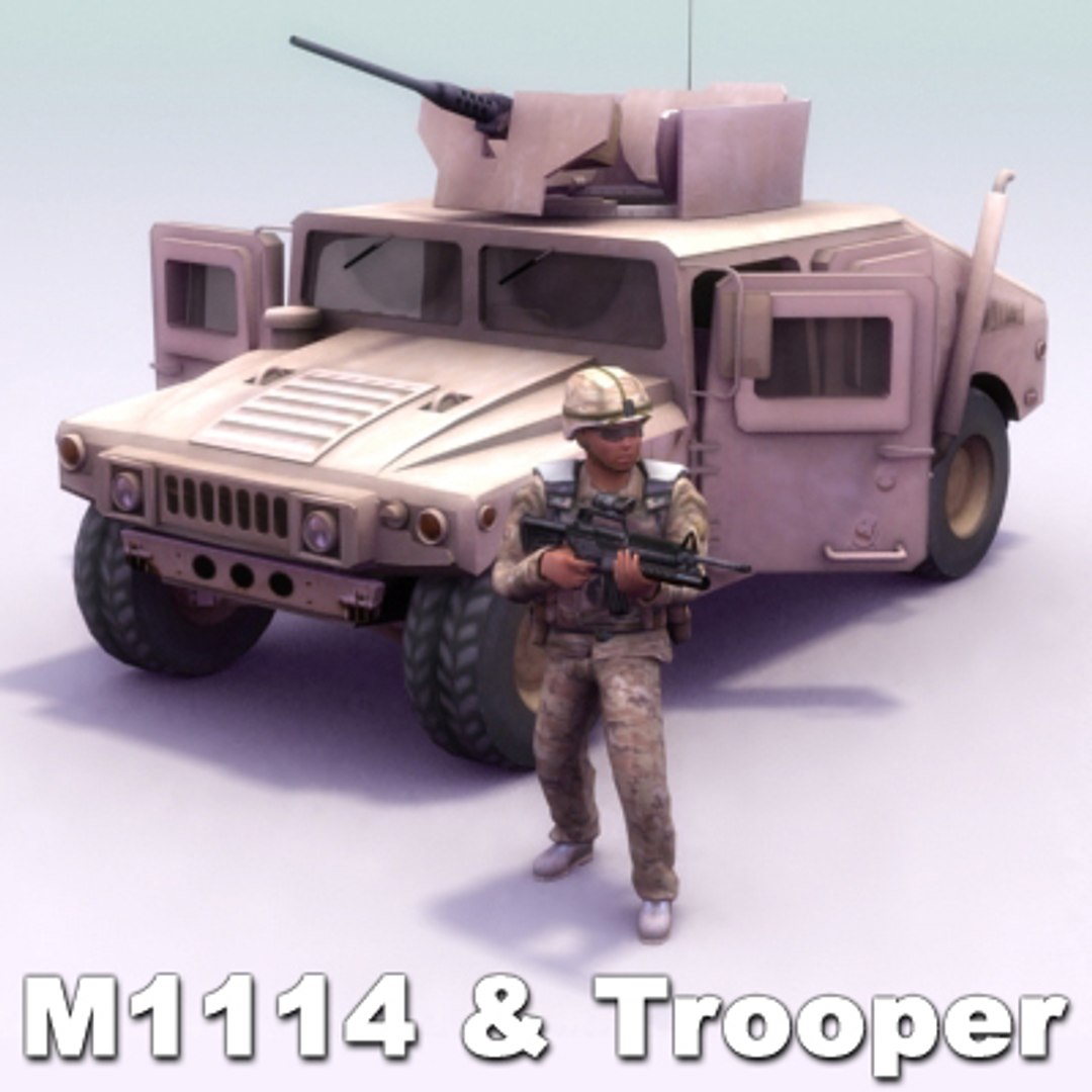 3d rigged usmc model
