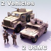 2 Vehicles & 2 USMC