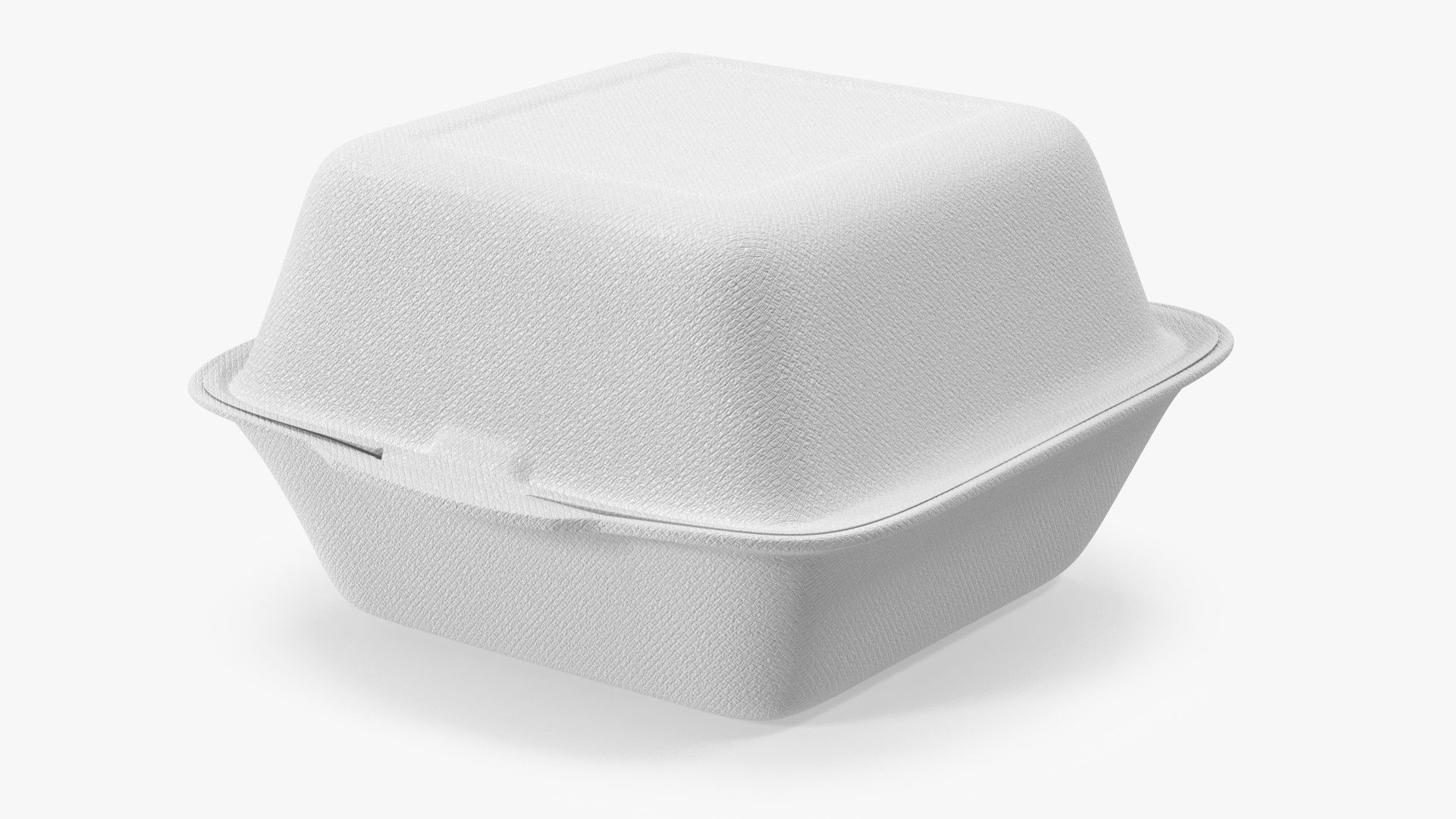 Food Container Square Closed 3D model preview