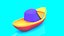 3D cartoon boat set
