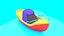 3D cartoon boat set