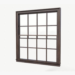 3D Opening window Cranberry model