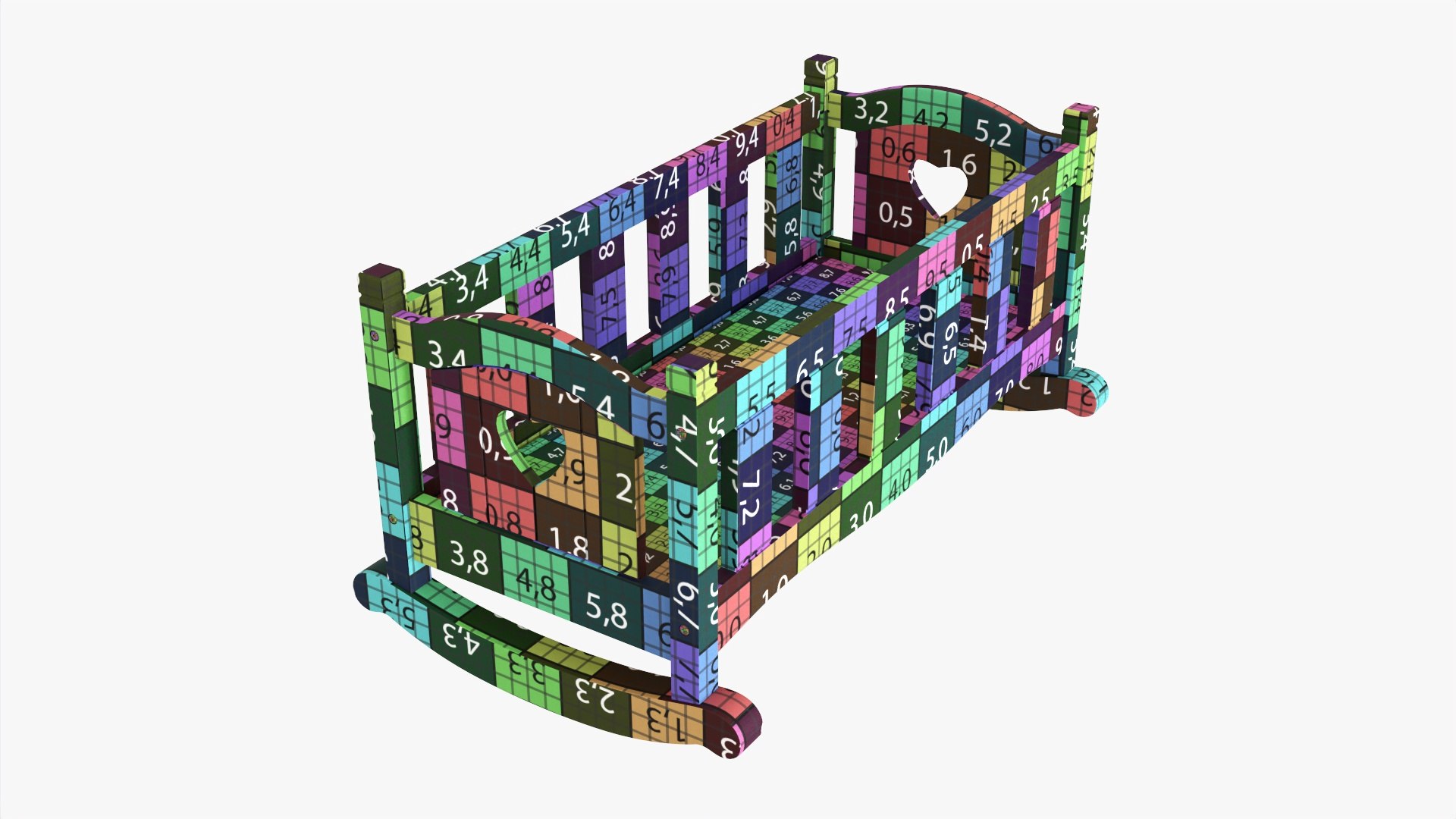 Play Dolls Cradle 3D Model - TurboSquid 1842079