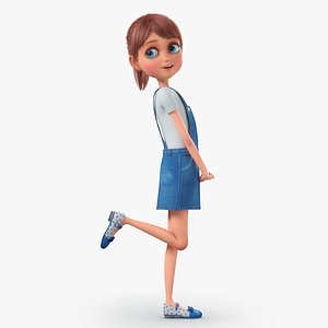 3D celina cartoon girl model - TurboSquid 1337710