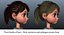 Cartoon Mädchen manipuliert