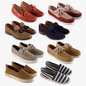 3D model Men's Summer Footwear Full Set