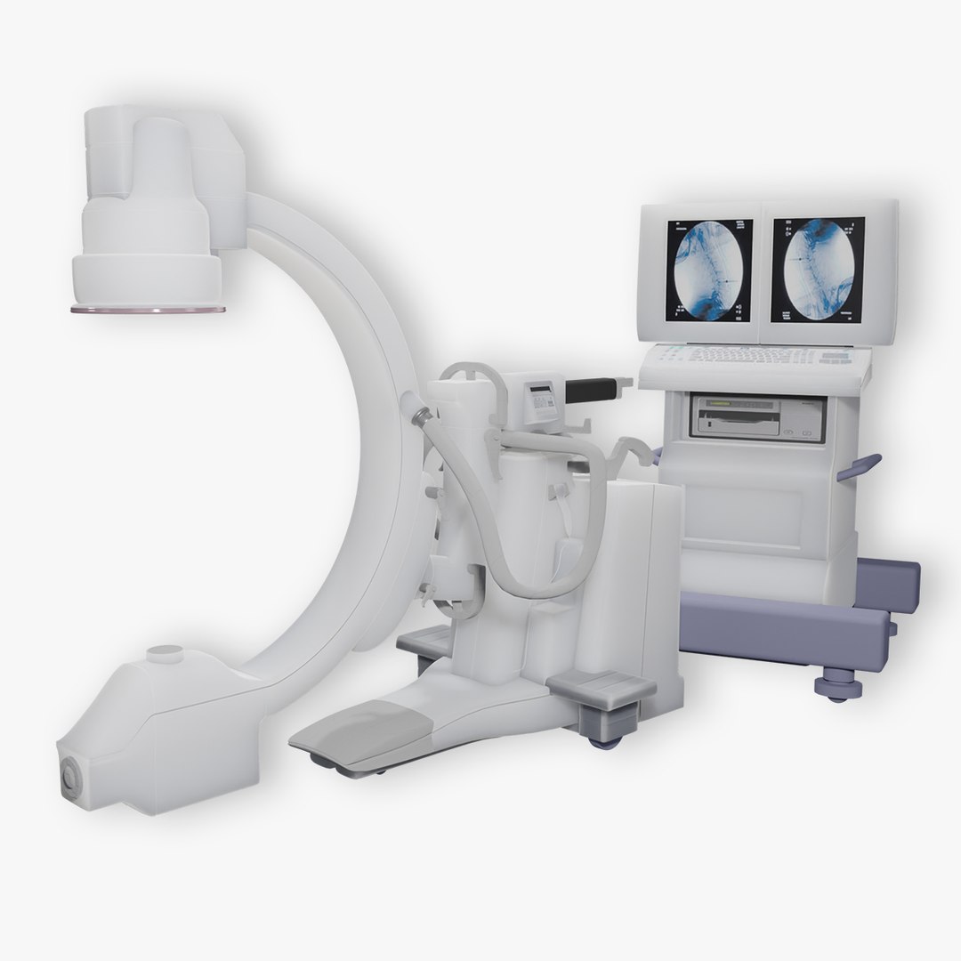 3D Medical GE CArm With Cart 3D model assets TurboSquid 1983867