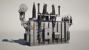 Electical Power Transformer Station model