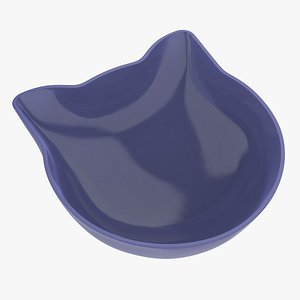 3D Cat Shape Bowl model