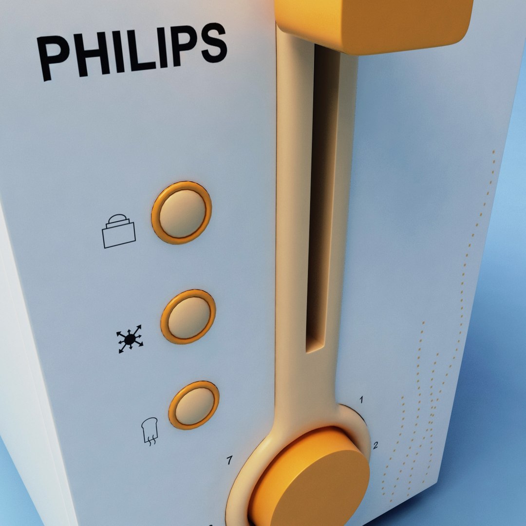 3d Toaster Philips Model