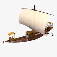 Ancient Egyptian Pharaoh Royal Ship New Kingdom