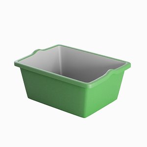 3D Simple Plastic Wash Basin C 03