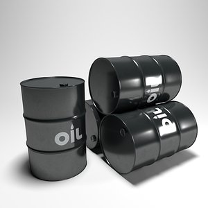 3D clean black barrel