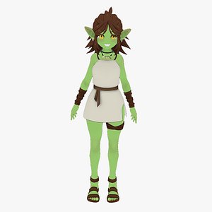 Gobi Anime Goblin Girl Game Ready