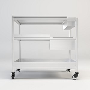 service utility kitchen cart 3D