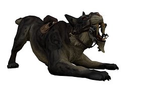 Saber Tooth Tiger Rigged with Fur 3D Model