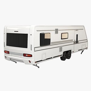 Long 2-axle Camping Caravan
