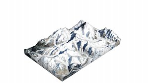 Skil Brum Mountain 3D model
